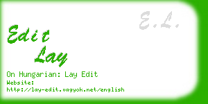 edit lay business card